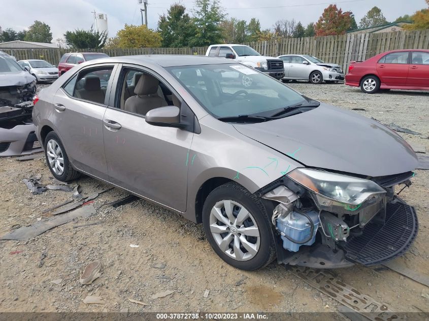 2014 Toyota Corolla L/Le/S/S Plus/Le Plus VIN: 2T1BURHEXEC150034 Lot: 37872735