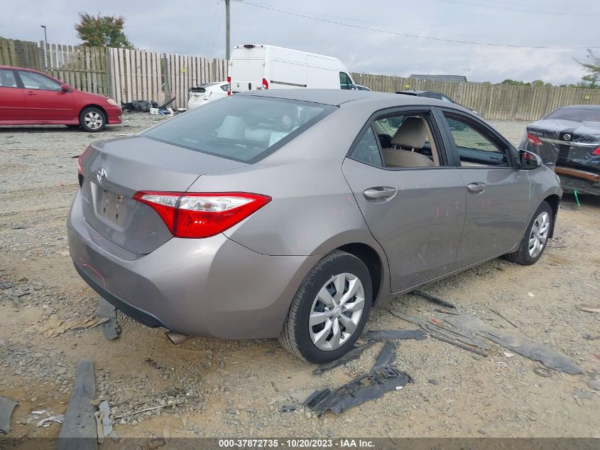 2014 Toyota Corolla L/Le/S/S Plus/Le Plus VIN: 2T1BURHEXEC150034 Lot: 37872735