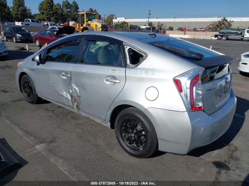 2013 Toyota Prius Three VIN: JTDKN3DU0D5678779 Lot: 37872805