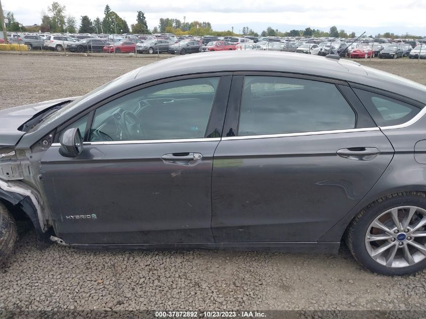 2017 Ford Fusion Hybrid Se VIN: 3FA6P0LU2HR158488 Lot: 37872892