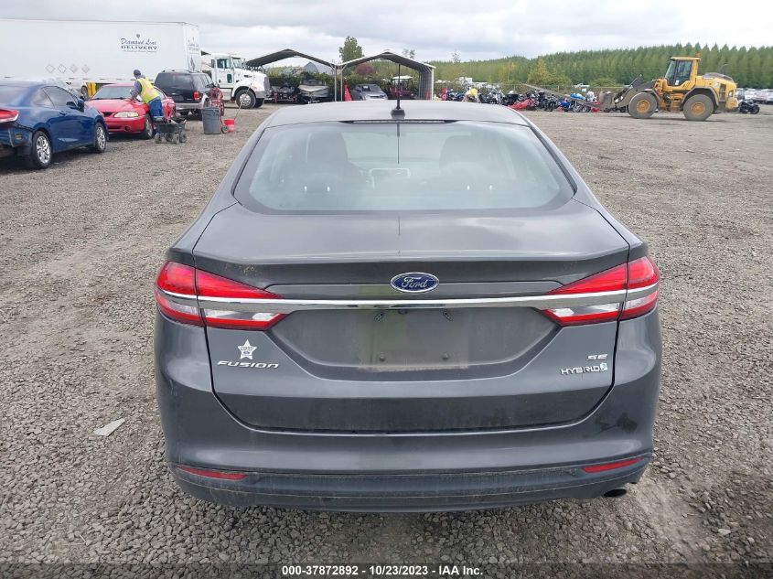 2017 Ford Fusion Hybrid Se VIN: 3FA6P0LU2HR158488 Lot: 37872892