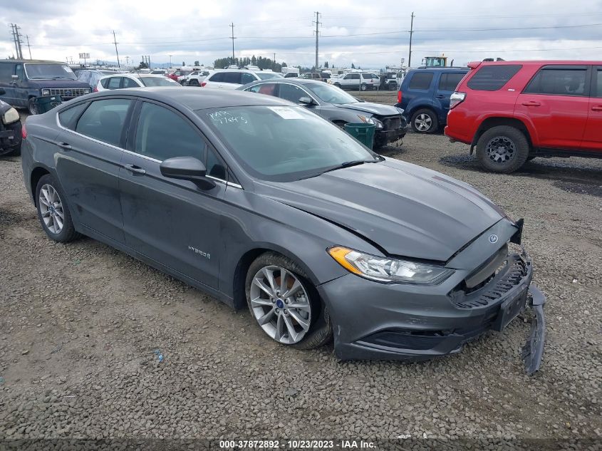 2017 Ford Fusion Hybrid Se VIN: 3FA6P0LU2HR158488 Lot: 37872892