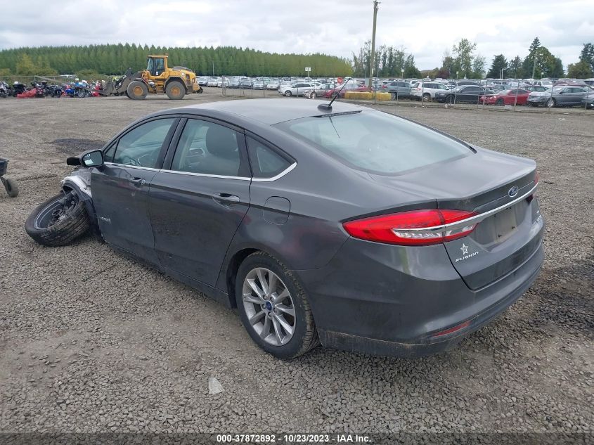 2017 Ford Fusion Hybrid Se VIN: 3FA6P0LU2HR158488 Lot: 37872892