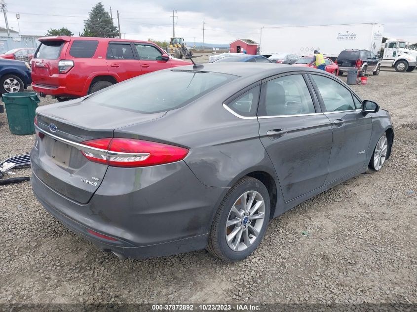 2017 Ford Fusion Hybrid Se VIN: 3FA6P0LU2HR158488 Lot: 37872892