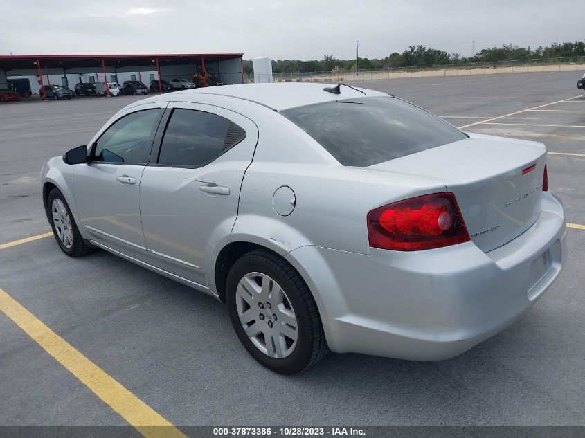 2012 Dodge Avenger Se VIN: 1C3CDZAB8CN194178 Lot: 37873386