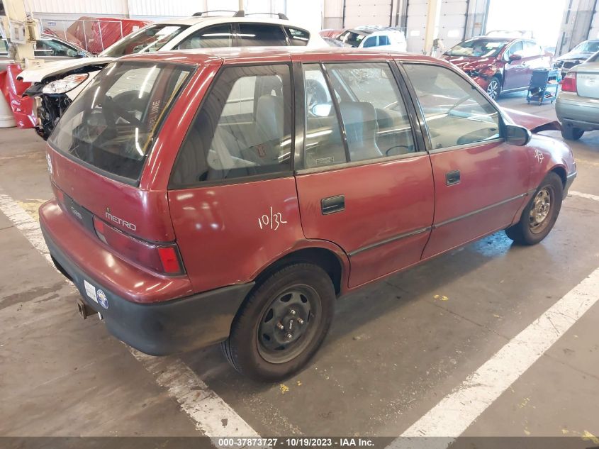 1994 Geo Metro VIN: 2C1MR6464R6724316 Lot: 37873727