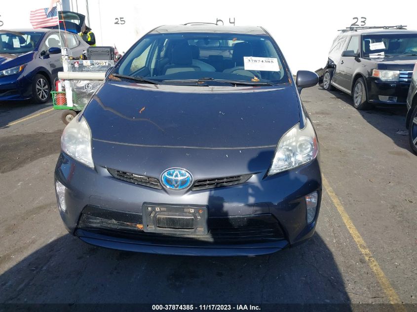 2013 Toyota Prius One/Two/Three/Four/Five VIN: JTDKN3DU2D1672344 Lot: 37874385