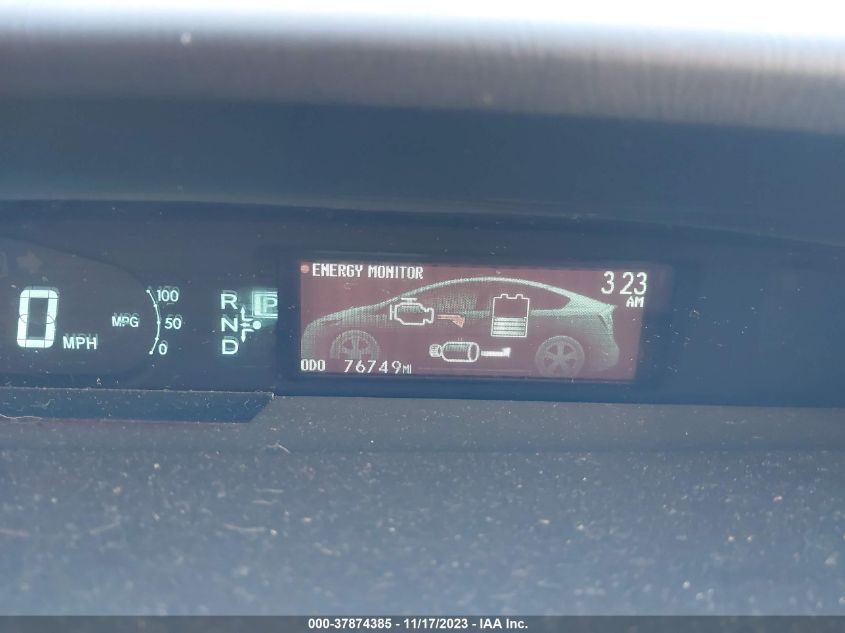 2013 Toyota Prius One/Two/Three/Four/Five VIN: JTDKN3DU2D1672344 Lot: 37874385