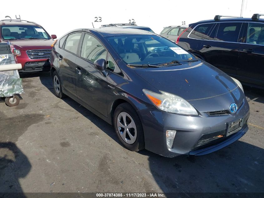 2013 Toyota Prius One/Two/Three/Four/Five VIN: JTDKN3DU2D1672344 Lot: 37874385