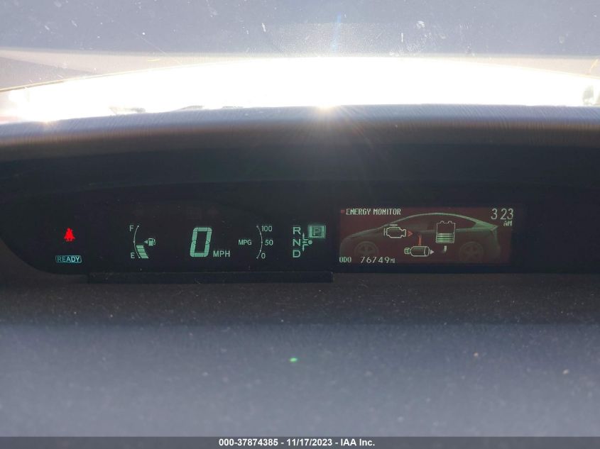 2013 Toyota Prius One/Two/Three/Four/Five VIN: JTDKN3DU2D1672344 Lot: 37874385