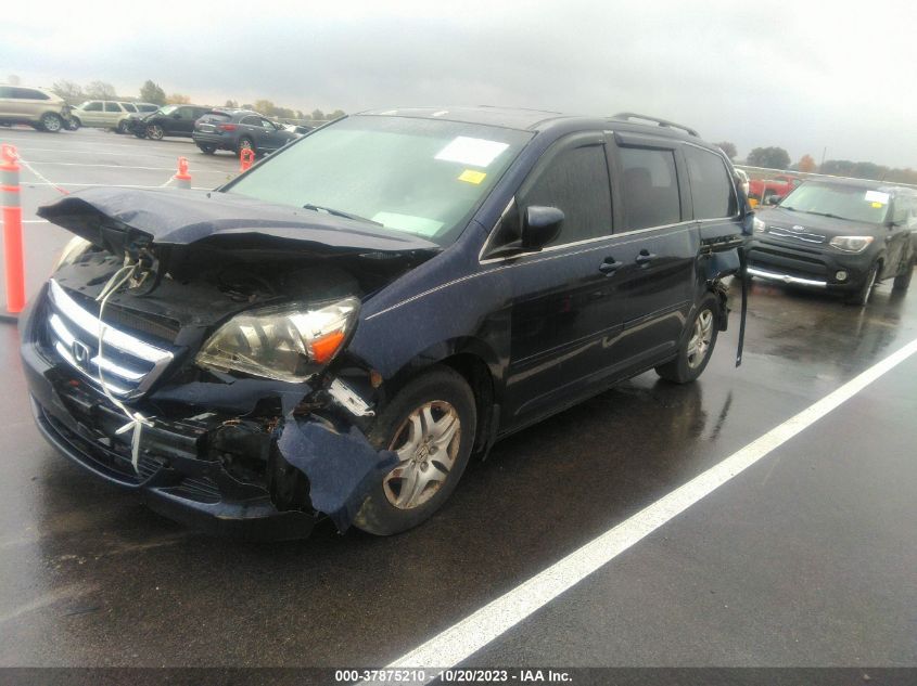 2007 Honda Odyssey Ex-L VIN: 5FNRL38607B076497 Lot: 37875210