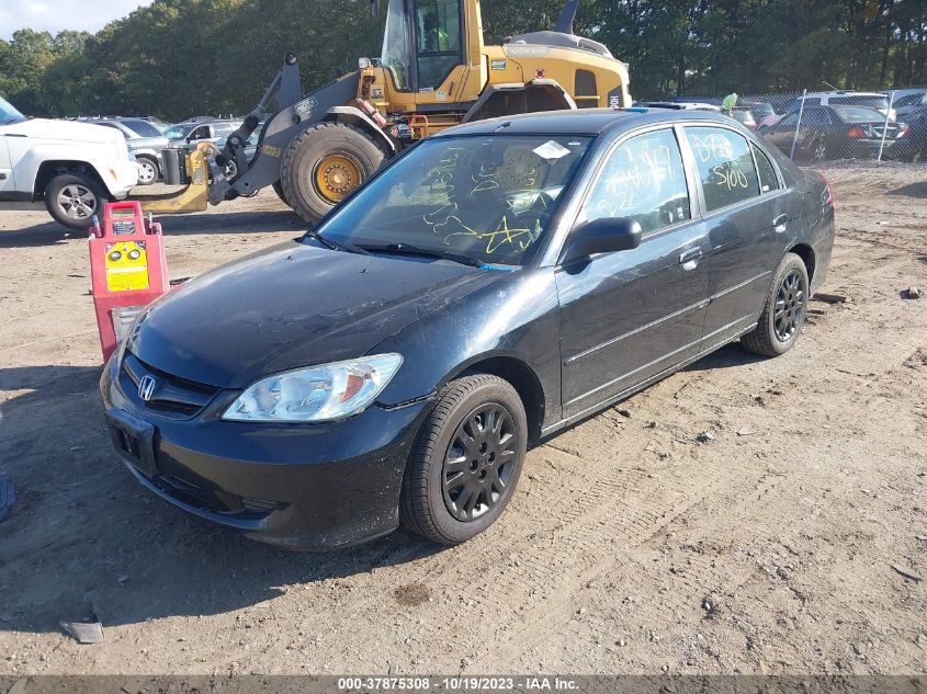 2005 Honda Civic Lx VIN: 2HGES16565H590735 Lot: 37875308