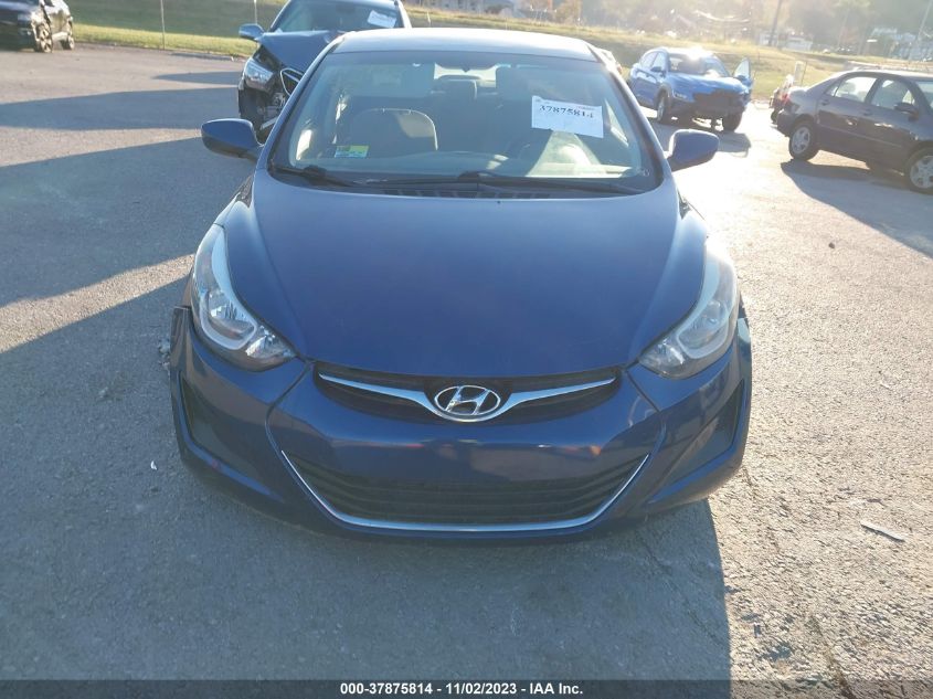 2016 Hyundai Elantra Se VIN: 5NPDH4AE8GH765630 Lot: 37875814