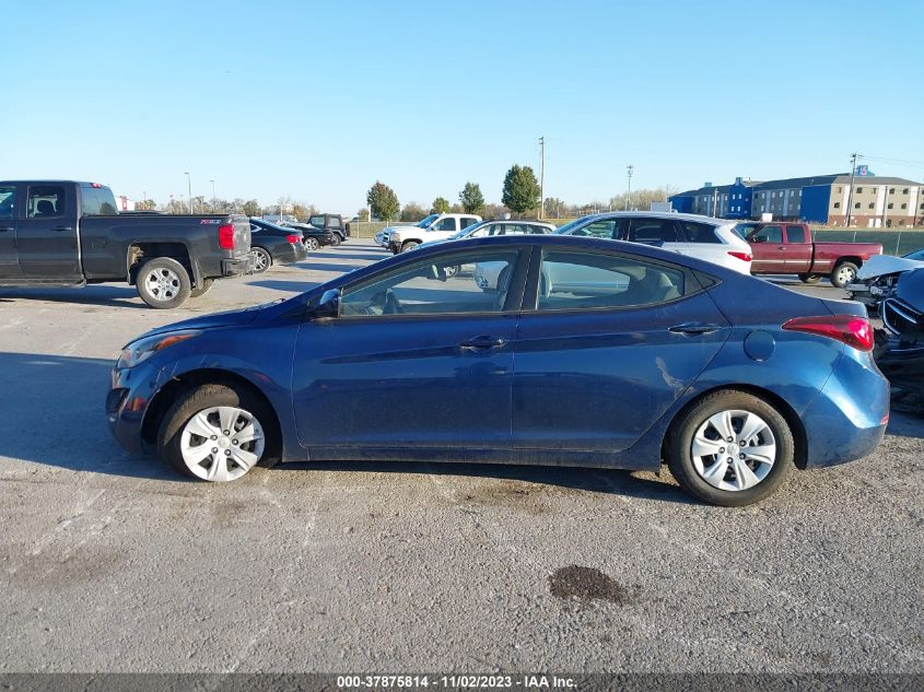 2016 Hyundai Elantra Se VIN: 5NPDH4AE8GH765630 Lot: 37875814