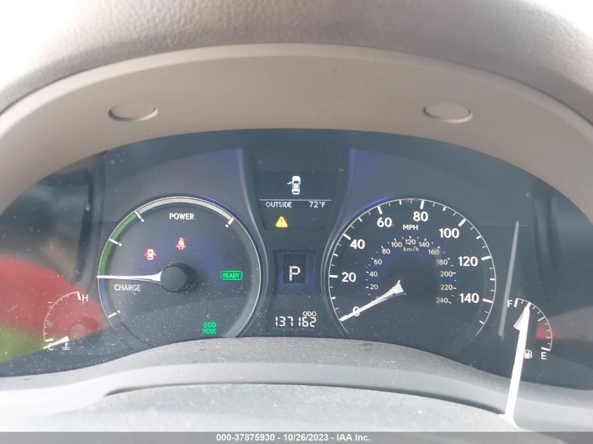 2010 Lexus Rx 450H VIN: JTJBC1BA5A2020534 Lot: 37875930