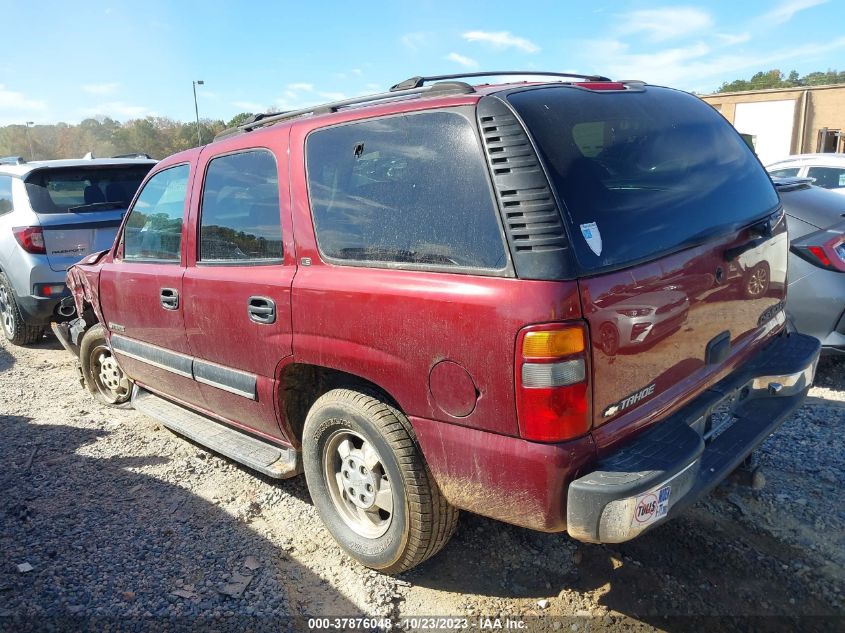 2001 Chevrolet Tahoe Ls VIN: 1GNEK13T51R120795 Lot: 37876048