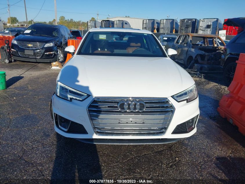 2019 Audi A4 Premium Plus VIN: WAUENAF48KN018319 Lot: 37877835