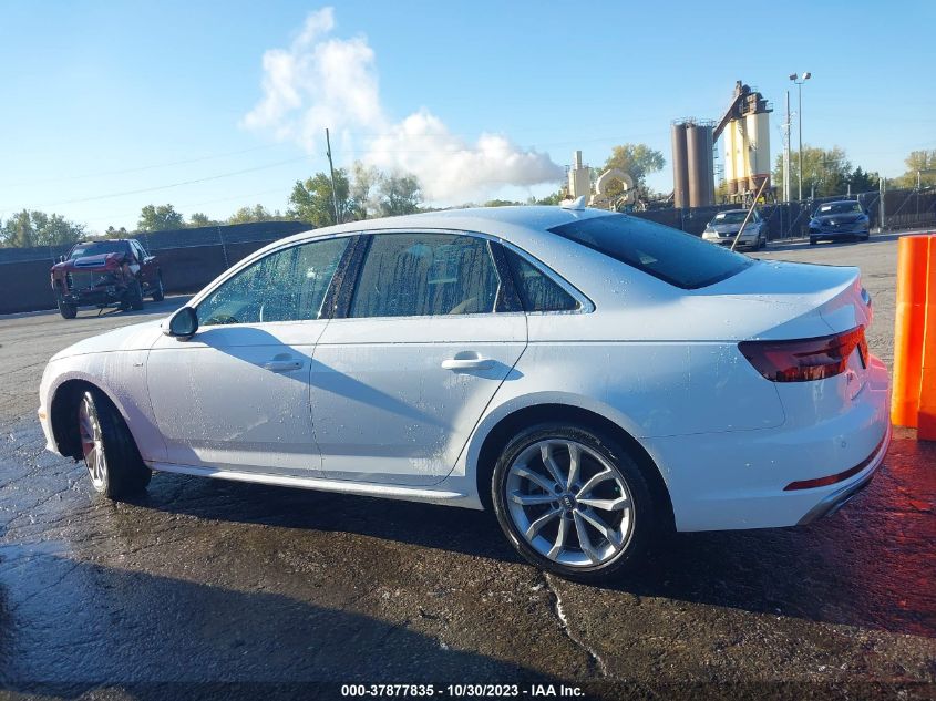 2019 Audi A4 Premium Plus VIN: WAUENAF48KN018319 Lot: 37877835