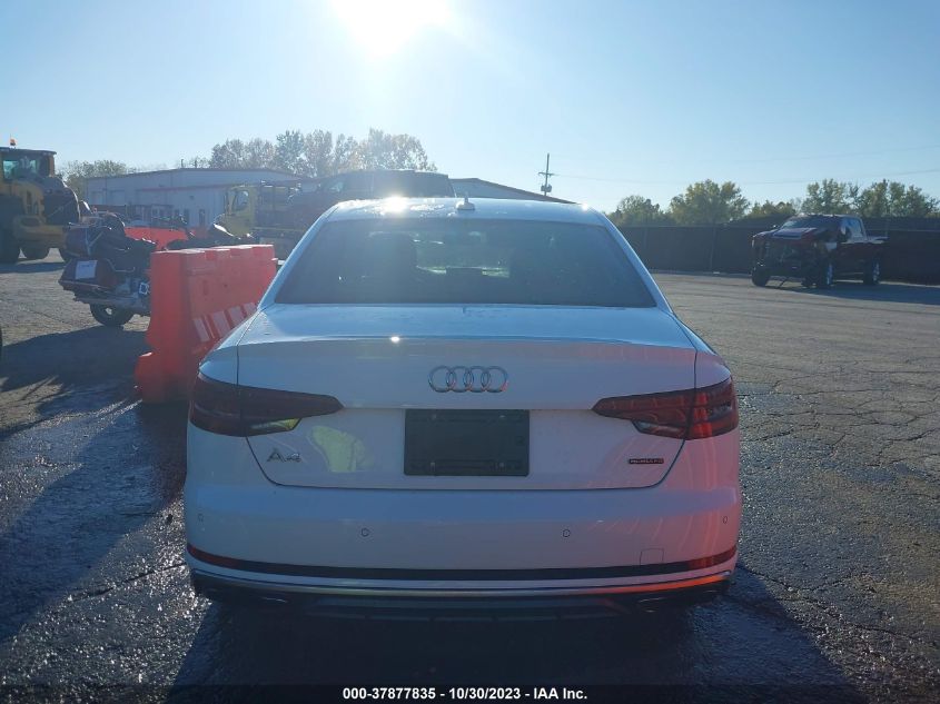 2019 Audi A4 Premium Plus VIN: WAUENAF48KN018319 Lot: 37877835