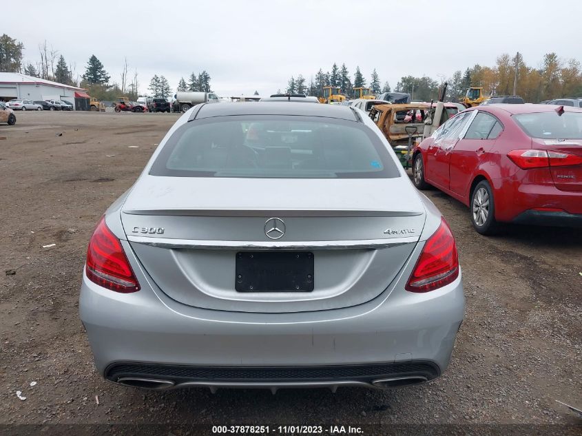 2016 Mercedes-Benz C-Class C 300 VIN: 55SWF4KBXGU164574 Lot: 37878251