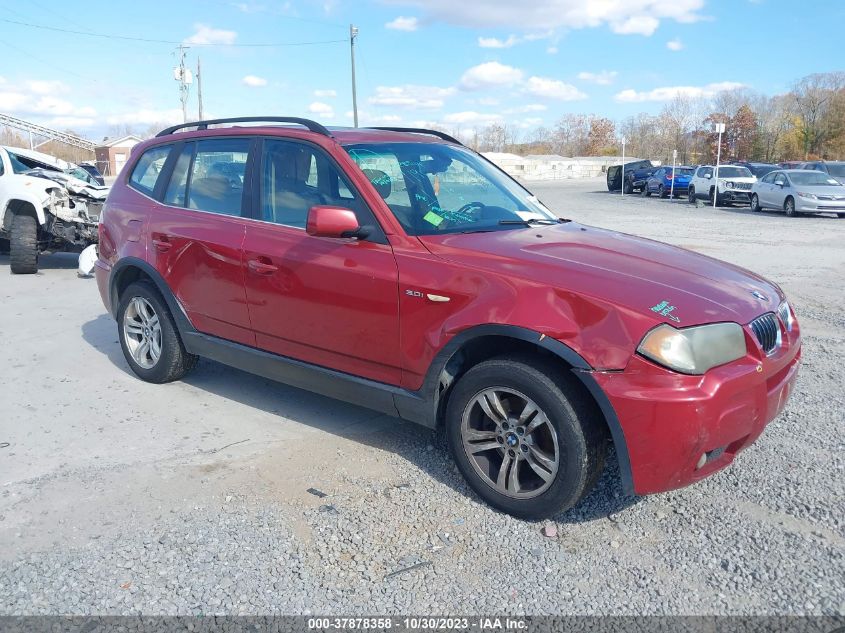 2006 BMW X3 3.0I VIN: WBXPA93476WD32950 Lot: 37878358