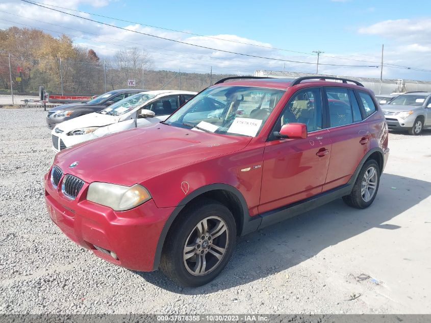 2006 BMW X3 3.0I VIN: WBXPA93476WD32950 Lot: 37878358