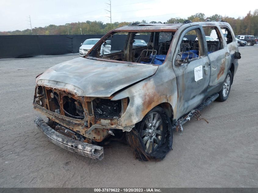 5TDBY67A38S023056 2008 Toyota Sequoia Platinum 5.7L V8