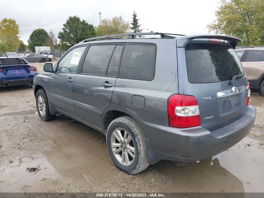 2006 Toyota Highlander Hybrid VIN: JTEEW21A160031947 Lot: 37879713