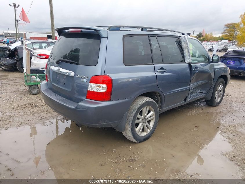 2006 Toyota Highlander Hybrid VIN: JTEEW21A160031947 Lot: 37879713