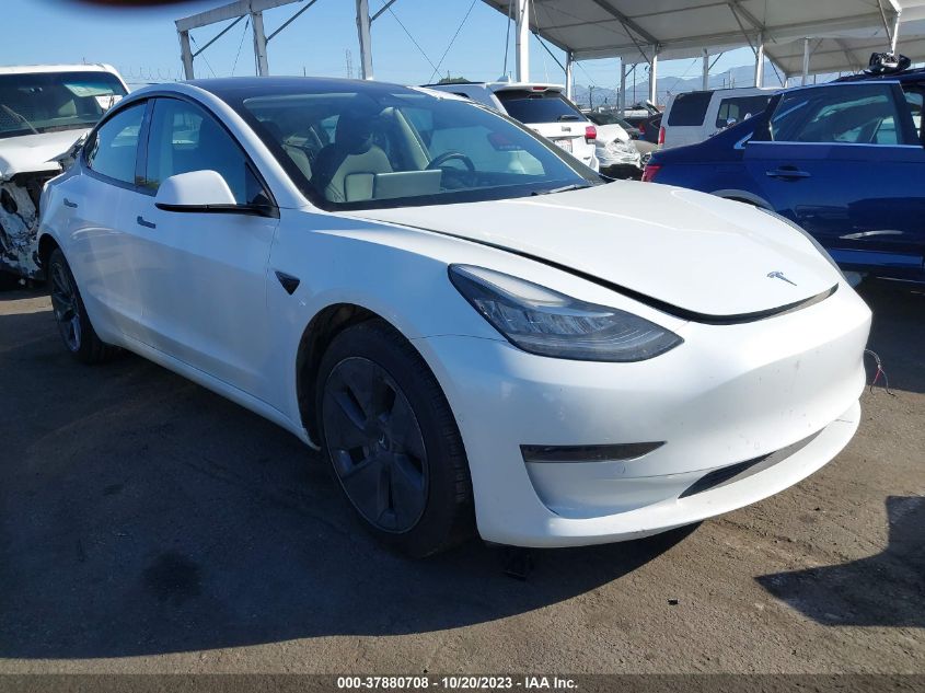 2022 Tesla Model 3 Rear-Wheel Drive VIN: 5YJ3E1EA1NF237630 Lot: 37880708