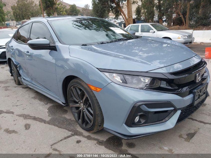 2020 Honda Civic Hatchback Sport VIN: SHHFK7H46LU406681 Lot: 37881144