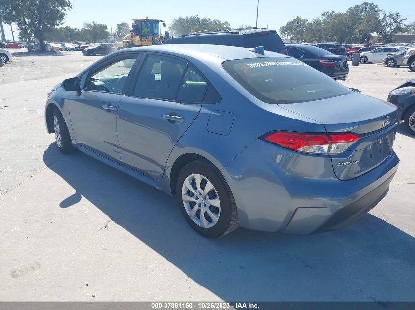 2023 Toyota Corolla Le VIN: JTDB4MEE6P3009125 Lot: 37881150