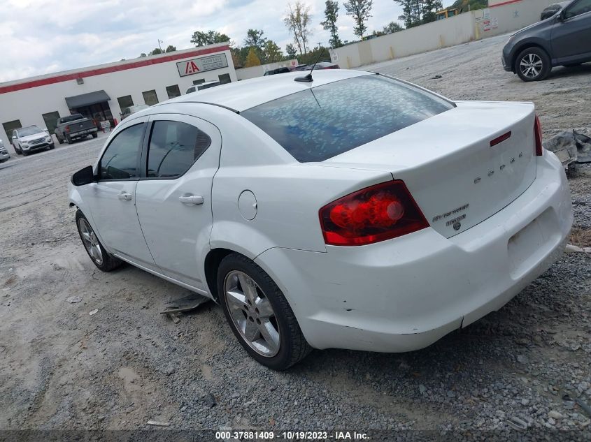 2013 Dodge Avenger Se VIN: 1C3CDZAB8DN534298 Lot: 40273014