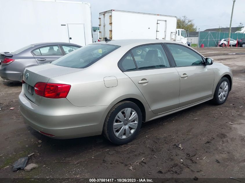 2014 Volkswagen Jetta Sedan Se VIN: 3VWD17AJ8EM263448 Lot: 37881417