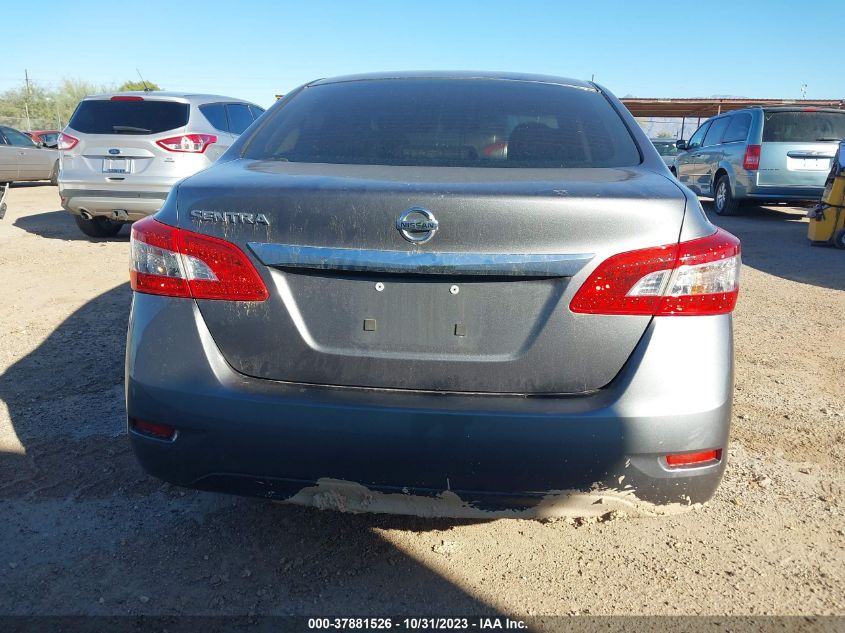 2015 Nissan Sentra S VIN: 3N1AB7APXFY215728 Lot: 37881526