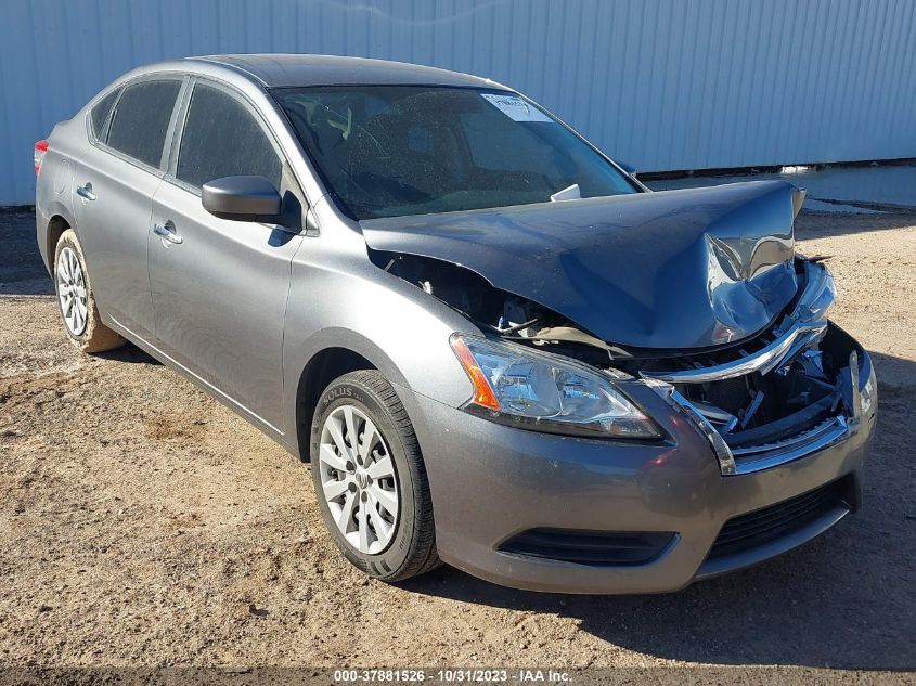 2015 Nissan Sentra S VIN: 3N1AB7APXFY215728 Lot: 37881526