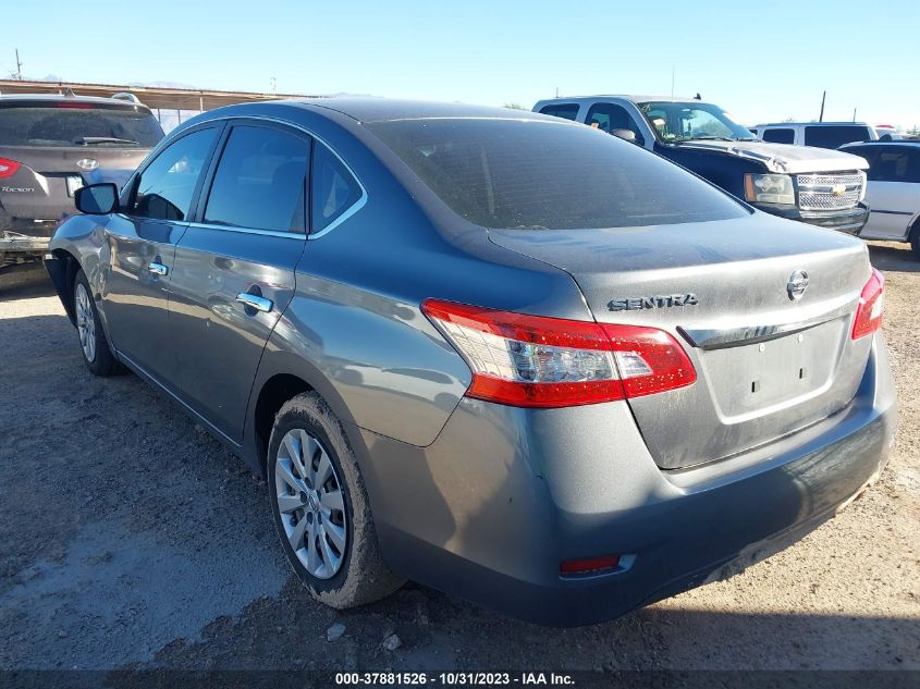 2015 Nissan Sentra S VIN: 3N1AB7APXFY215728 Lot: 37881526