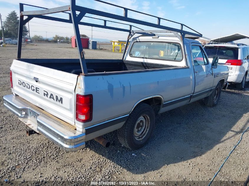 1987 Dodge D-Series D100 VIN: 1B7FD04W1HS476979 Lot: 37882592