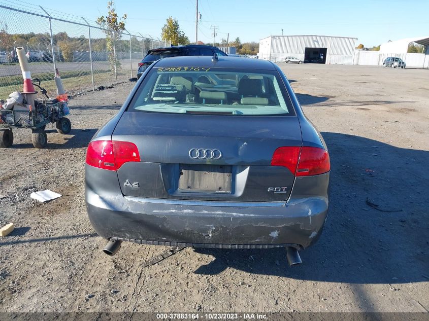 2006 Audi A4 2.0T VIN: WAUDF78E66A233678 Lot: 40878992