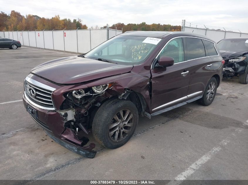 2014 Infiniti Qx60 VIN: 5N1AL0MM0EC500220 Lot: 37883479