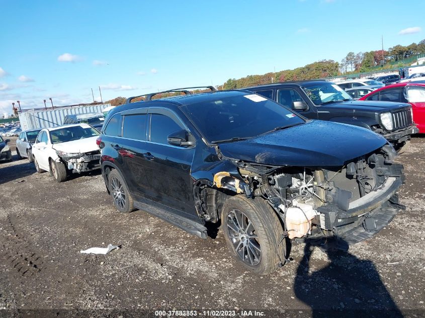 2017 Toyota Highlander Xle/Se VIN: 5TDJZRFH1HS370443 Lot: 37883853