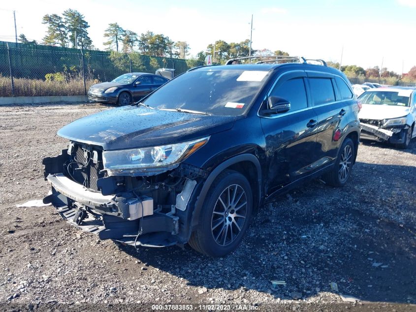 2017 Toyota Highlander Xle/Se VIN: 5TDJZRFH1HS370443 Lot: 37883853