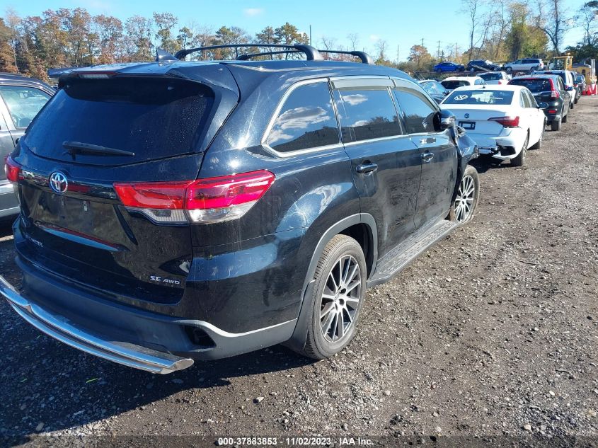 2017 Toyota Highlander Xle/Se VIN: 5TDJZRFH1HS370443 Lot: 37883853