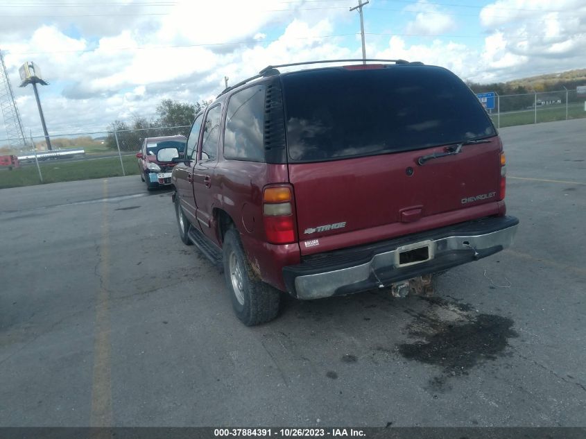 2003 Chevrolet Tahoe Lt VIN: 1GNEK13Z53J301207 Lot: 37884391