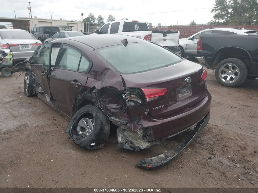 2018 Kia Forte Lx VIN: 3KPFK4A7XJE258848 Lot: 37884605