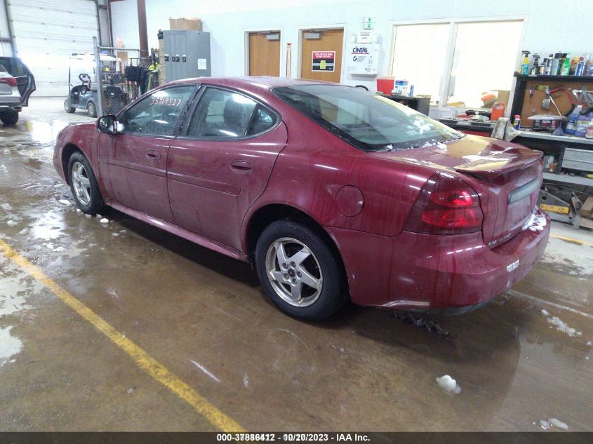 2005 Pontiac Grand Prix VIN: 2G2WP522451203801 Lot: 37886412