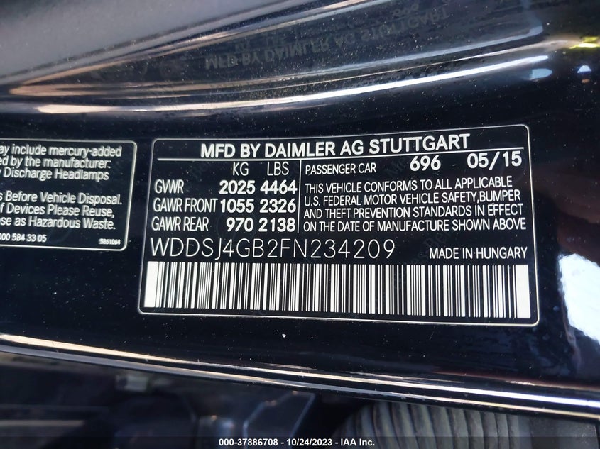 Mercedes-Benz CLA 2015 -auction- 8