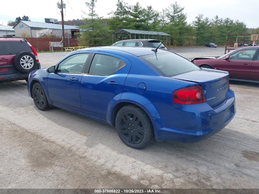 2012 Dodge Avenger Se VIN: 1C3CDZAB3CN294530 Lot: 37886822