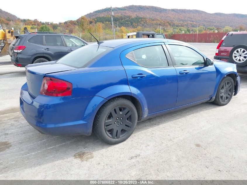 2012 Dodge Avenger Se VIN: 1C3CDZAB3CN294530 Lot: 37886822