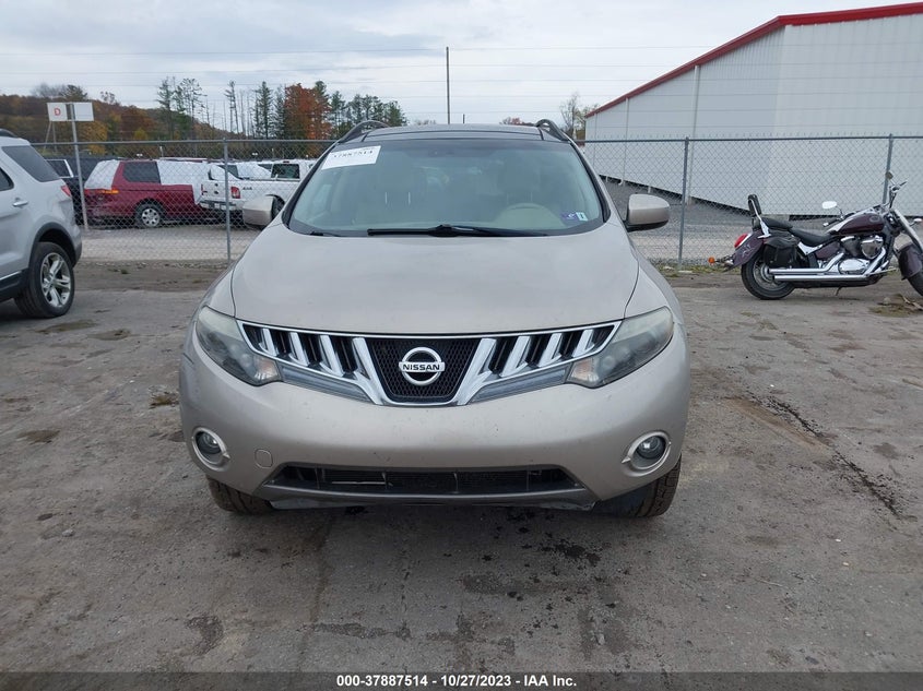 2010 Nissan Murano Sl VIN: JN8AZ1MWXAW133978 Lot: 37887514